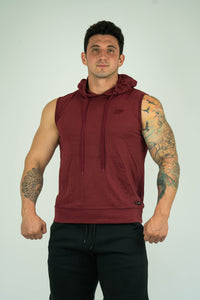 Mens Sleeveless Hoodie With Front Pockets - KARDIOMATTERS