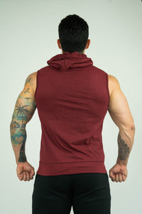 Mens Sleeveless Hoodie With Front Pockets - KARDIOMATTERS