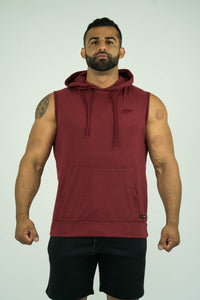 Mens Sleeveless Hoodie With Front Pockets - KARDIOMATTERS