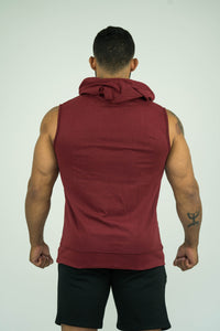 Mens Sleeveless Hoodie With Front Pockets - KARDIOMATTERS