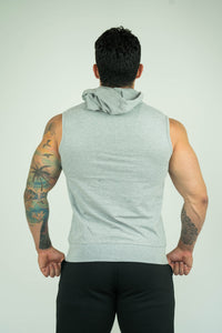 Mens Sleeveless Hoodie With Front Pockets - KARDIOMATTERS