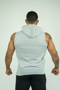 Mens Sleeveless Hoodie With Front Pockets - KARDIOMATTERS